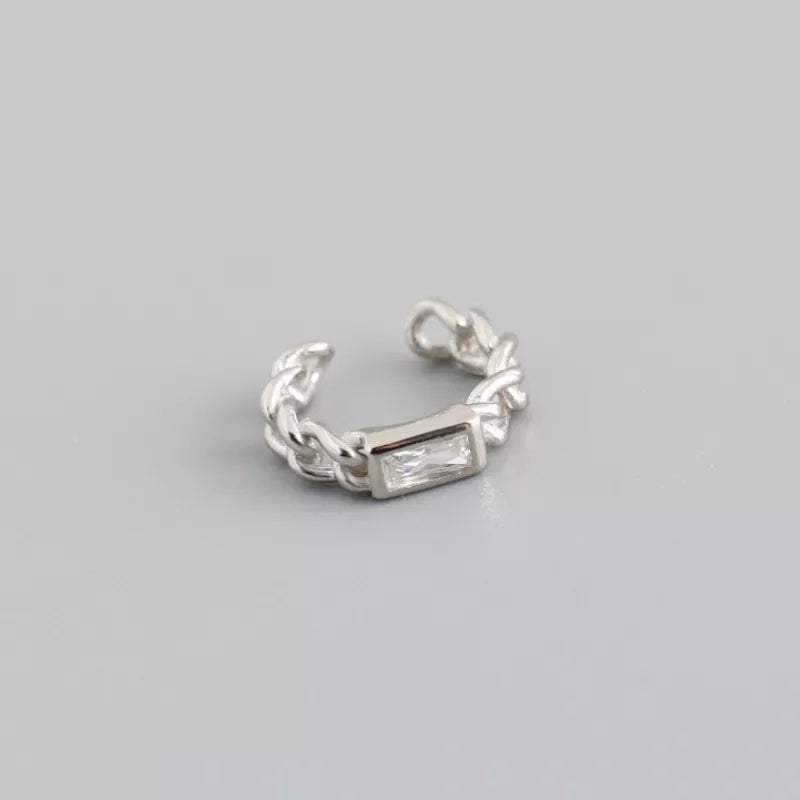 Bari Earcuff Crystal Clear