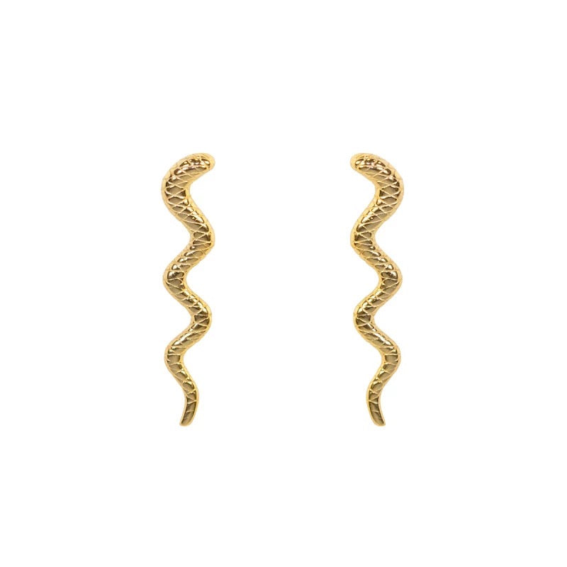 Snake Drop Earrings